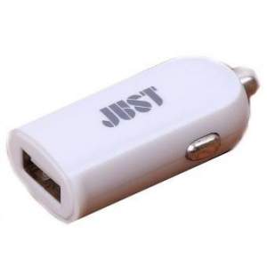 Автомобильно зарядный прыстрий JUST Me2 2,4A/12W CCHRGR-M2-WHT